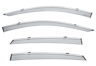 HONDA ACCORD SEDAN 2018-2022 WITH CHROME TRIM TAPED-ON WINDOW DEFLECTORS