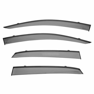 HONDA CIVIC 5 DOOR HATCHBACK 2017-2021 WITH BLACK TRIM TAPED-ON WINDOW DEFLECTORS