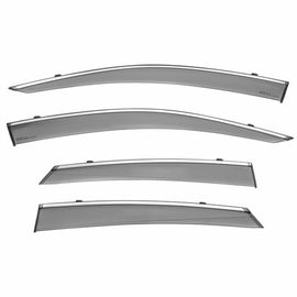 HONDA CIVIC SEDAN 16-21 - INSIGHT 19-21 WITH CHROME TRIM TAPED-ON WINDOW DEFLECTORS