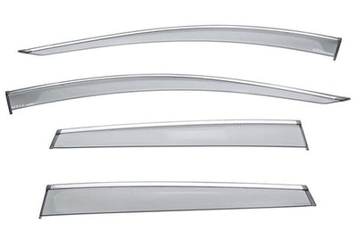 HONDA CR-V 2017-2022 WITH CHROME TRIM TAPED-ON WINDOW DEFLECTORS