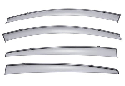 HONDA HRV 16-22 WITH BLACK TRIM TAPED-ON WINDOW DEFLECTORS