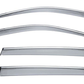 HONDA PILOT 16-22 WITH CHROME TRIM TAPED-ON WINDOW DEFLECTORS