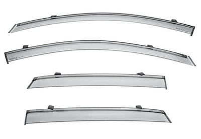 HYUNDAI KONA 2018-2023 WITH BLACK TRIM TAPED-ON WINDOW DEFLECTORS