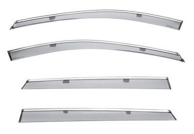 MAZDA CX-9 16-23 WITH CHROME TRIM TAPED-ON WINDOW DEFLECTORS