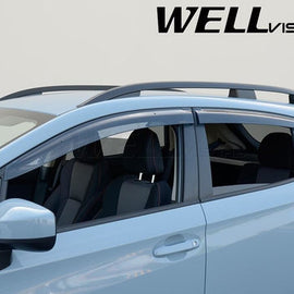 SUBARU IMPREZA HATCHBACK 2017-2023 - CROSSTREK 2018-2023 PREMIUM SERIES TAPED-ON WINDOW DEFLECTORS