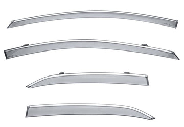 TOYOTA CAMRY 2018-2023 WITH CHROME TRIM TAPED-ON WINDOW DEFLECTORS