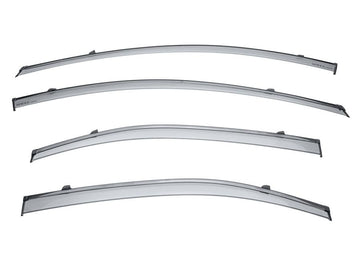 TOYOTA COROLLA SEDAN 2020-2023 WITH BLACK TRIM TAPED-ON WINDOW DEFLECTORS
